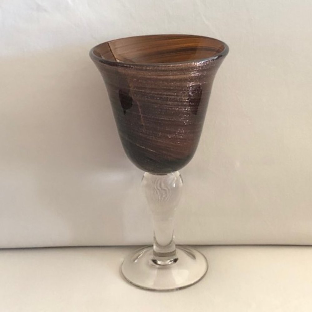 Hand Blown Glass Goblet